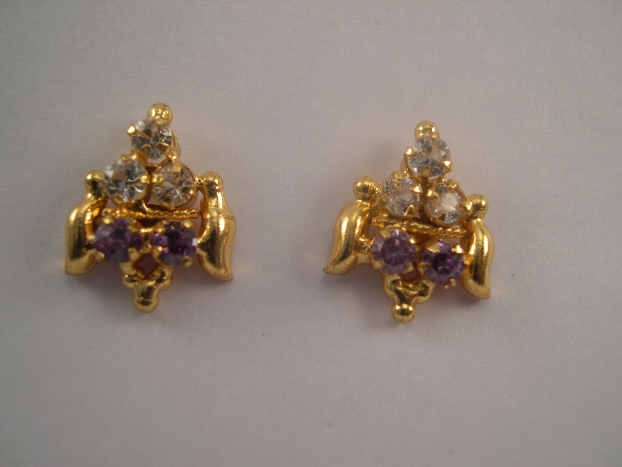 earrings 1 gm gold
